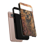 Border Terrier Earthy Watercolor Art Tough Phone Case