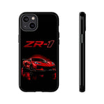Red ZR1 C8 Phone Case for Chevy Fans, Tough Cover
