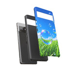 Bubbles Over Grass phone case | Tough Cover