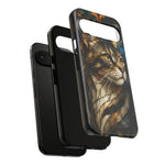 Stained Glass Cat Phone Case, Lead Line Art Cover, Gift
