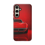Red Corvette Phone Case, C3 Stingray Classic Sports Car Cover, Gift