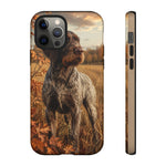 German Wirehaired Pointer Autumn Art Tough Phone Case
