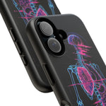 Neon Anatomical Skeleton Phone Case | Internal Displacement Art