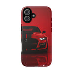Red Mustang Art Phone Case, GT500 American Muscle Car Tough Cover