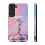 Praying Cherub Statue halo Vaporwave Aesthetic phone case
