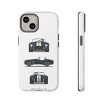 1966 Cobra Blue White Stripe Roadster Tough Phone Case Cover