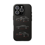 Black GNX Phone Case, Three-View Muscle Car Vector Tough Cover