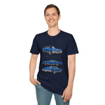 Blue 1970 Grand Prix Car T-Shirt | Classic Auto Trio Illustration