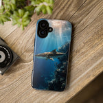 Cobia Reef Phone Case, Shaft of Light Ocean Fishing Tough Cover