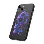 Holographic Skull Phone Case, Shattered Glass Iridescent Cover