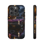 67 GTO Phone Case Purple, Rainy City Night Muscle Car Tough Cover