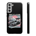 R34 Skyline GT-R Sakura Mountain JDM Tough Phone Case Gift