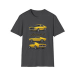 Yellow 1969 Mach 1 T-Shirt | Classic Muscle Car Illustration