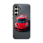 Red C8 Z06 Track Wing Tough Phone Case Cover Gift Art