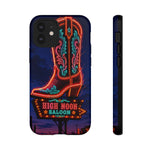 Neon Cowboy Boot phone case | High Noon Saloon design