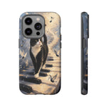 Piano Cat walking on keys Tough Case | Phone cover, musical cat art