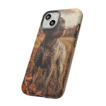 German Wirehaired Pointer Autumn Art Tough Phone Case