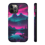2 Rounds Canada Retina Artwork Vaporwave Phone Case – Landscape Aesthetic