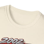 2002 Camaro Racing Graphic T-Shirt | Red Muscle Car, Checkered Flag