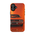 Orange Cuda Phone Case, 71 Classic Muscle Car Tough Cover