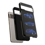 Tough Phone Case - Blue Celica GT-Four JDM Rally Car Multi View Art