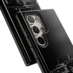 Black Classic C10 Truck Phone Case | Vintage Pickup Reflection, Minimal Auto Design