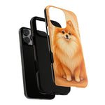 Pomeranian Tiny Fox Fluffy Art Tough Phone Case