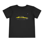 Toddler ’69 Chevelle Yellow Muscle Car T-Shirt, Vintage Retro Automotive Tee
