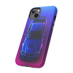 R34 Skyline Phone Case, Blue Top-Down Duotone Gradient Cover