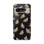 Vintage Ghost Pattern phone case | Halloween spooky stars design