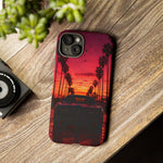 Black Gold Trans Am Sunset Tough Phone Case - Palm Boulevard Art