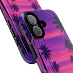 Retrowave Aesthetic Sunset Palm Trees phone case