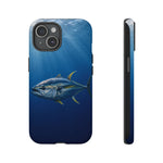 Yellowfin Tuna Phone Case, Deep Blue Water Tough Cover, Gift
