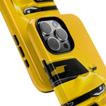 Yellow Camaro Phone Case, ZL1 American Muscle Car Tough Cover for Chevy Owners
