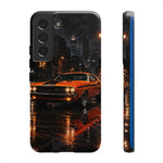 Challenger RT Phone Case, Rainy City Night Muscle Car Tough Cover