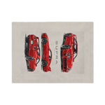 Red 1994 Supra Sketches Velveteen Blanket | Car Illustration Throw