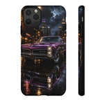 67 GTO Phone Case Purple, Rainy City Night Muscle Car Tough Cover