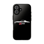 1970 Camaro Z28 White Silhouette Tough Phone Case Cover Gift