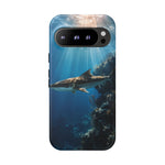 Cobia Reef Phone Case, Shaft of Light Ocean Fishing Tough Cover