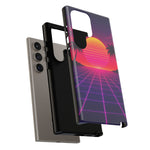 Classic Grid Sunset Vaporwave Art Tough Phone Case