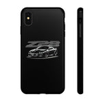 Black 4th Gen Camaro Z28 Sports Car Phone Case | Black Muscle Car Illustration