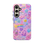 Retro Sticker Collage Y2K Art Tough Phone Case
