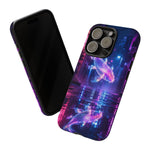 Neon Koi Reflection Vaporwave phone case | Tough Cover