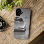 Silver C4 ZR1 Front View phone case | tough case for Vette Drivers