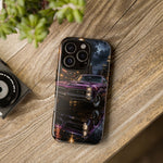 67 GTO Phone Case Purple, Rainy City Night Muscle Car Tough Cover