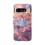 Floating Pool Deck Phone Case, Pastel Cloud 3D Render Cover