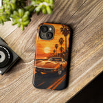 Orange Corvette C3 Stingray Sunset Palms Phone Case