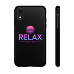 Relax Vaporwave Sunset Tough Phone Case Cover Gift Art