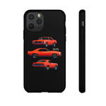 1969 Camaro SS Orange Triple View Muscle Car Tough Phone Case