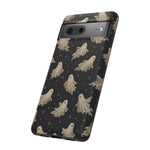 Vintage Ghost Pattern phone case | Halloween spooky stars design